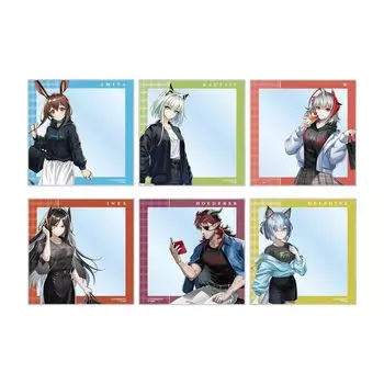 Оригинальная иллюстрация Arknights shopping Торговая акриловая карта 6 штук BOX ver. версия А