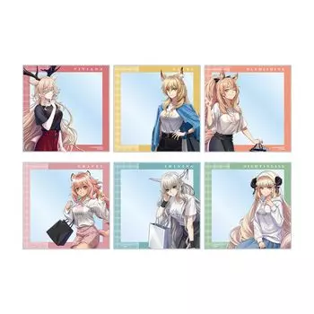 Оригинальная иллюстрация Arknights shopping Торговая акриловая карта 6 штук BOX ver. глагол