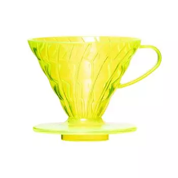 Оригинальная капельница для кофе HARIO V60SP PostCoffee (Неоновый желтый)