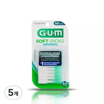 Оригинальная межзубная щетка Gum Soft Pick, 50 шт., 5 шт.