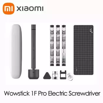 Оригинальная мини-электрическая отвертка Wowstick 1F + 1F Pro, перезаряжаемая беспроводная отвертка со светодиодной подсветкой, литиевая батарея