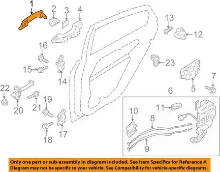 Оригинальная наружная ручка двери OEM 82651-2T010 / 826512T010 для Kia Optima 11-14