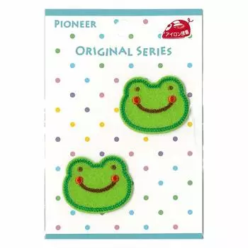 Оригинальная нашивка Pioneer Animal Frog 2 шт. Зеленая ORG350-23107