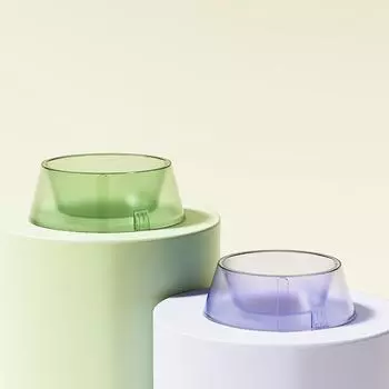 Оригинальная нескользящая полупрозрачная миска для домашних животных - большая вместимость для кошек и собак 15CM