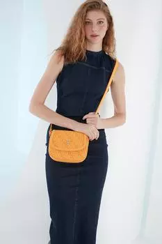 Оригинальная оранжевая роскошная сумка через плечо Pierre Cardin Tram Alphabet Mango женская сумка через плечо