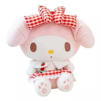 Оригинальная плюшевая игрушка My Melody, милые высококачественные розовые плюшевые игрушки My Melody, милая плюшевая аниме-кукла в японском стиле, рождественские подарки для девочки 25cm розовый