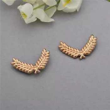 Оригинальная ретро золотая брошь в виде колоса пшеницы для женской рубашки, костюма, аксессуаров для пары, поддельная пряжка для воротника
