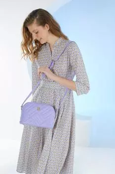 Оригинальная роскошная сумка через плечо Pierre Cardin Lavender Лавандовая женская сумка через плечо