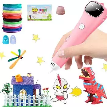 Оригинальная ручка для 3D-рисования своими руками, низкотемпературная нить PCL, противоожоговая цифровая ручка для 3D-печати для девочек и мальчиков, подарочные игрушки синий