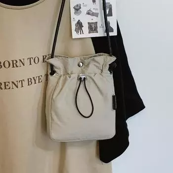 Оригинальная сумка для мобильного телефона Niche Design, ретро-сумка через плечо, легкая универсальная женская сумка для прогулок с детьми бежевый