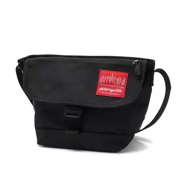 Оригинальная сумка-мессенджер MP1603FZPJVNYC из нейлона с клапаном и карманом на молнии Jeremyville NYC, черная [Manhattan Portage] [официальная]