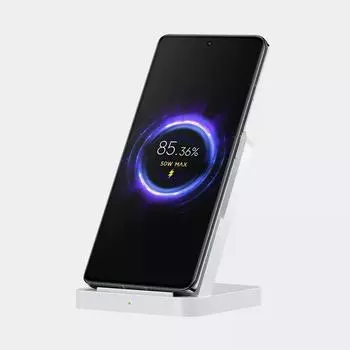 Оригинальная вертикальная беспроводная зарядка Xiaomi 50 Вт Pro с воздушным охлаждением, быстрая зарядка Qi, подставка для Xiaomi 13 Pro/12S Ultra/10, новая