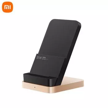 Оригинальное беспроводное зарядное устройство Xiaomi 55 Вт Max, быстрое вертикальное зарядное устройство с воздушным охлаждением, кронштейн чёрный