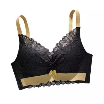 Оригинальное кружевное вышитое нижнее белье для женщин с маленькой грудью, собранное и отрегулированное, двойная грудь закрыта, антипровисающая, удобная, без стального кольца 70B