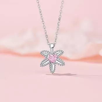 Оригинальное ожерелье из кленового листа One Leaf Knows Autumn Series для женщин, с любовью, из нержавеющей стали, с ключичной цепочкой