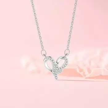Оригинальное ожерелье Love Jewelry Женственность Легкая Роскошь Модное Сердце Нержавеющая Сталь Ключичная Цепочка