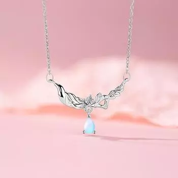 Оригинальное ожерелье с каплями воды из циркония, женская мода, темпераментный дизайн, чувство, нержавеющая сталь, ключичная цепочка