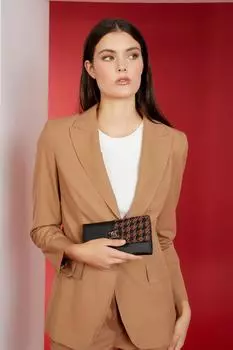 Оригинальное портфолио и клатч Pierre Cardin Tweed Coffee Роскошное женское портфолио Tweed Coffee - Сумка-клатч