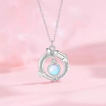 Оригинальное женское ожерелье в виде бабочки, легкая роскошная подвеска на осень и зиму из нержавеющей стали с цепочкой на ключицу