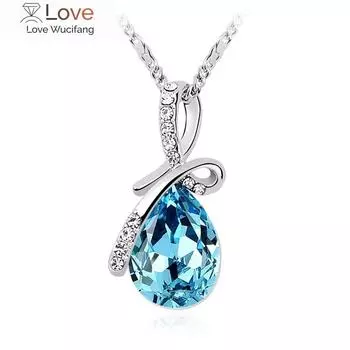 Оригинальные австрийские элементы хрустальные подвески ожерелья женские цепочки для вечеринок ожерелья модные ювелирные изделия подарок на день святого валентина