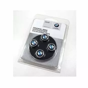 [Оригинальные аксессуары BMW] Колпачок воздушного клапана (Эмблема БМВ: Серебряный) 1 комплект из 4 шт.
