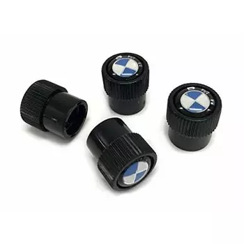 [Оригинальные аксессуары BMW] Колпачок воздушного клапана (Эмблема БМВ: черный) 1 комплект из 4 шт.