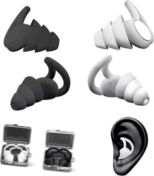 Оригинальные беруши для звука, шума, хорошего сна, шума, слуха, храпа, работы уха, изготовлены из 1 пары размера L x 1 комплект [2024 Товар] Сон, изоляция,