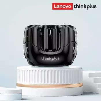 Оригинальные беспроводные наушники Lenovo LP27 ANC с функцией интеллектуального шумоподавления, наушники TWS Bluetooth 5.4, наушники-вкладыши, музыкальная игровая гарнитура с двойным режимом чёрный