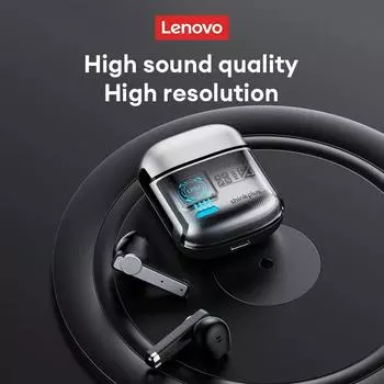 Оригинальные беспроводные наушники Lenovo LP53 Bluetooth 5.4 с механической конструкцией, игровая гарнитура TWS с шумоподавлением, спортивные наушники с длительным временем ожидания, новые чёрный