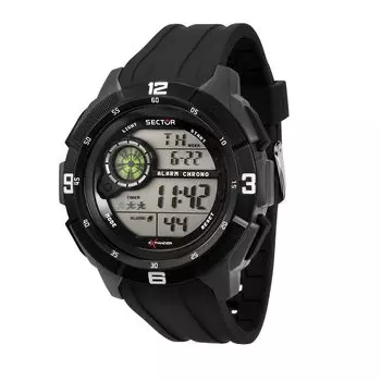 Оригинальные цифровые часы Sector Collection 54x57 мм R3251535001 года выпуска [Официальный продукт] Ex-04 мужские [3 гарантии] чёрный