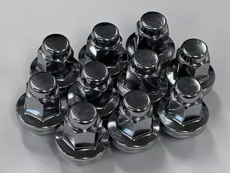 Оригинальные детали TOYOTA Land Cruiser Land Cruiser 200 Series Оригинальная гайка ступицы Общая длина 47 мм M14 22HEX Плоское гнездо x 10 шт. Набор приблизительно. П1.5