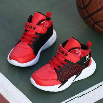 Оригинальные детские баскетбольные кроссовки, удобная спортивная обувь для тренировок, спортивные кроссовки 31-39 31 чёрный