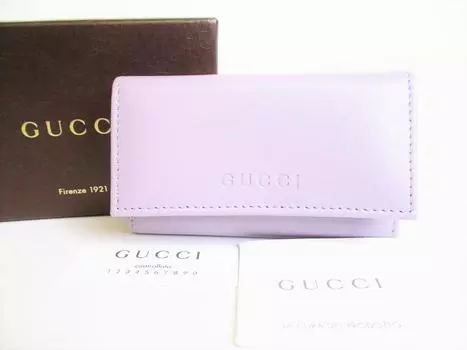 Оригинальные ключницы GUCCI Lilac Leather 6 Pics #8187 Восстановленные