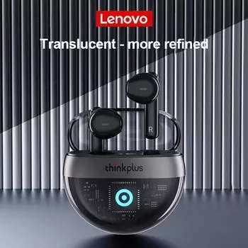 Оригинальные наушники Lenovo T40 TWS 5,2 Bluetooth, беспроводные наушники, спортивные наушники с шумоподавлением, зарядный чехол 350 мАч с микрофоном