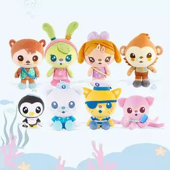 Оригинальные плюшевые игрушки Octonauts 20 см, морские уточки, песо, квази, твик, растительное животное, чучело, подарок на день рождения, для детей, рождественская игрушка для девочек