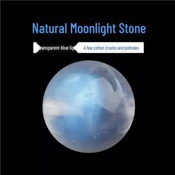 Оригинальные прозрачные бусины из лунного камня 7A Blue Moonlight Ice для самодельных украшений, хрустальных браслетов ручной работы и аксессуаров. 6mm синий
