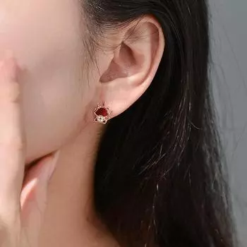 Оригинальные серьги Fuyun Xinglong из медной монеты National Trend Zodiac Dragon Год милых сережек