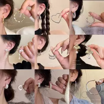 Оригинальные серьги Love, Niche Design Sense, Модные и универсальные серьги, Женские серьги-гвоздики высокого класса, Женщины