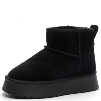 Оригинальные зимние ботинки женские модные зимние черные ботинки сохраняют тепло джинсовая обувь для женщин тапочки женские ботинки Zapatos Mujer 35