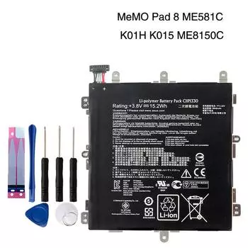 Оригинальный аккумулятор большой емкости C11P1330 для ASUS MeMO Pad 8 ME581C K01H K015 ME8150C с бесплатным инструментом