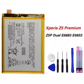 Оригинальный аккумулятор большой емкости для телефона SONY Xperia Z5 Premium Z5P E6883 LIS1605ERPC 3430 мАч