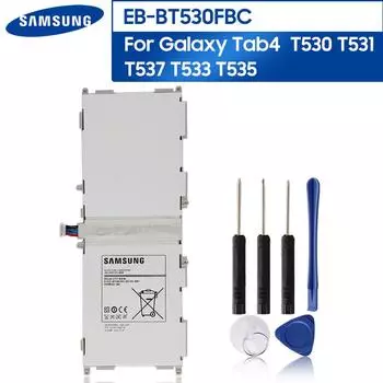 Оригинальный аккумулятор для планшета EB-BT530FBC EB-BT530FBU EB-BT530FBE для Samsung GALAXY Tab4 T530 SM-T531 SM-T533 SM-T535 SM-T537 6800 мАч