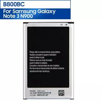Оригинальный аккумулятор для телефона B800BC для Samsung GALAXY Note 3 N9006 N9005 N900 N9009 N9008 B800BE NFC 3200 мАч