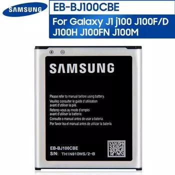 Оригинальный аккумулятор для телефона EB-BJ100CBE для Samsung Galaxy J1 j100 J100F/D J100H J100FN J100M EB-BJ100BBE NFC 1850 мАч