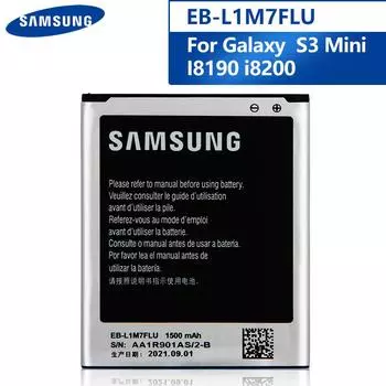 Оригинальный аккумулятор для телефона EB-L1M7FLU для Samsung Galaxy S3Mini S3 Mini I8190 I8190N i8200 1500 мАч
