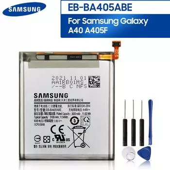 Оригинальный аккумулятор для телефона Samsung EB-BA405ABE EB-BA405ABU для Samsung GALAXY A40 2019 A405F SM-A405FM/DS A405FN/DS SM-A405F SM-A405FN 3100 мАч 3100mAh