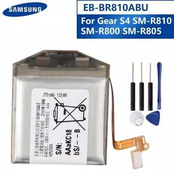 Оригинальный аккумулятор для умных часов EB-BR800ABU EB-BR810ABU EB-BR170ABU для Samsung Gear S4 SM-R800 SM-R810 SM-R805 SM-R815 42 мм 46 мм аккумулятор для смарт-часов EB-BR800ABU-46mm-427mAh