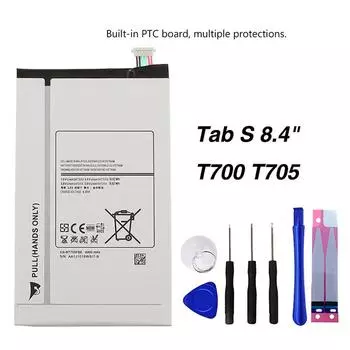 Оригинальный аккумулятор высокого качества EB-BT705FBC для Samsung GALAXY Tab S 8,4 T700 T705 EB-BT705FBE 4900 мАч