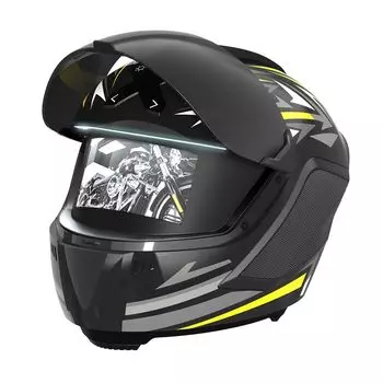 Оригинальный Bluetooth-динамик для шлема, беспроводной мобильный аккумулятор C, беспроводная зарядка, часы работы, сенсорные регуляторы громкости, могут быть желтыми [Продукт LEXIN]