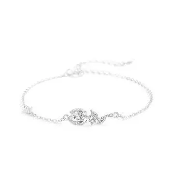 Оригинальный браслет с цветком тюльпана, женская серия из чистого серебра, уникальный дизайн, браслет для друзей-знаменитостей в Интернете, браслет с цветами Adjustable size